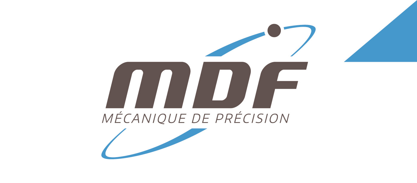 Logotype pour l'entreprise de mécanique de précision : MDF
