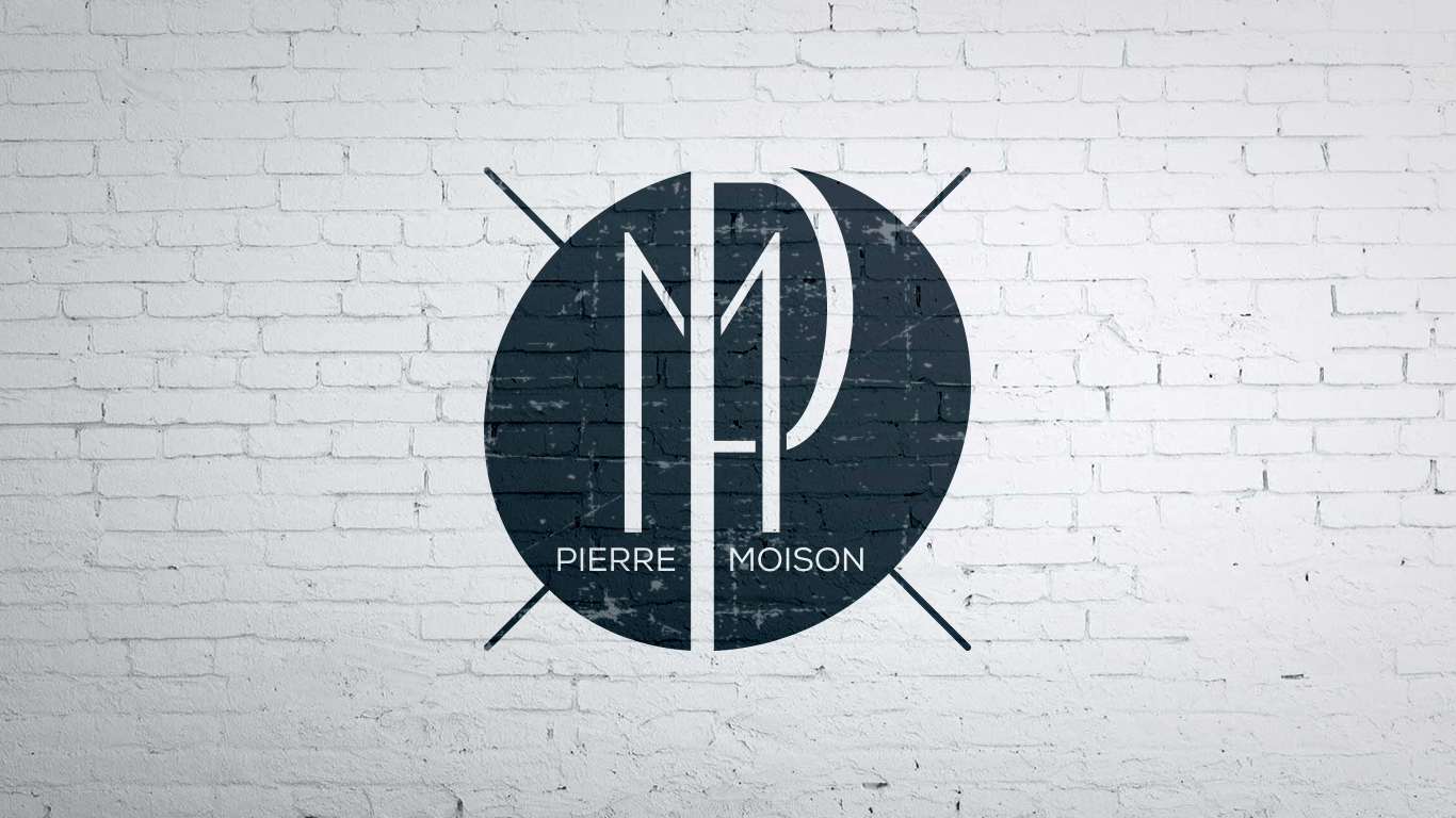 Logotype pour mon identité personnelle : Pierre Moison - Graphiste