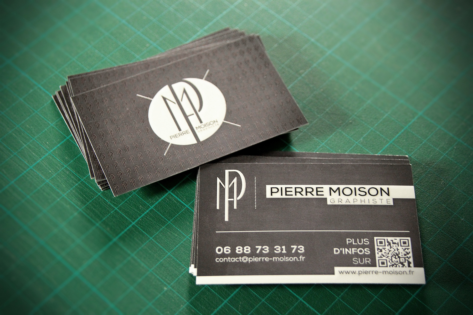 Carte de visite personnelle : Pierre Moison - Graphiste